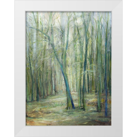 Crossroad II White Modern Wood Framed Art Print by Crawford, Beverly