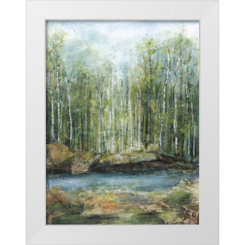 Adventure II White Modern Wood Framed Art Print by Crawford, Beverly