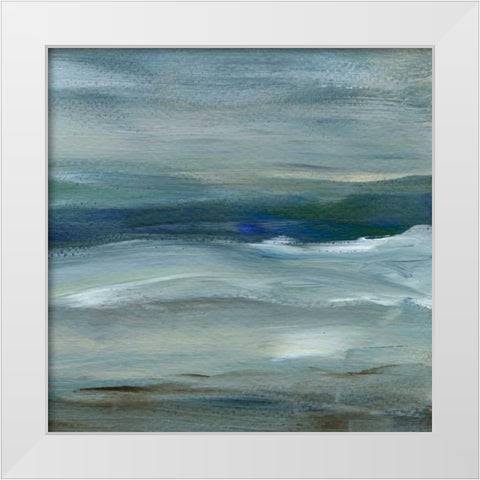 Denim Dance II White Modern Wood Framed Art Print by Choate, Lisa