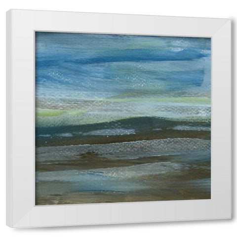 Denim Dance IV White Modern Wood Framed Art Print by Choate, Lisa