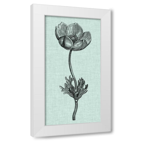 Celadon Beauty I White Modern Wood Framed Art Print by Vision Studio
