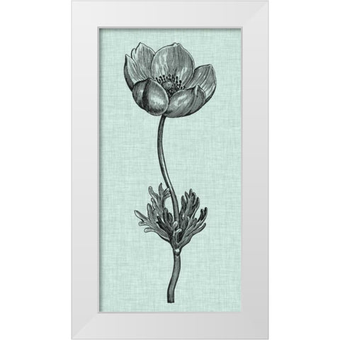 Celadon Beauty I White Modern Wood Framed Art Print by Vision Studio