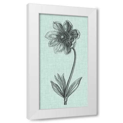 Celadon Beauty II White Modern Wood Framed Art Print by Vision Studio