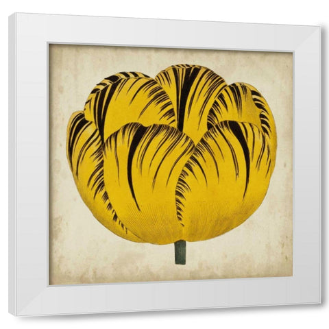 Pop Floral I White Modern Wood Framed Art Print by Vision Studio