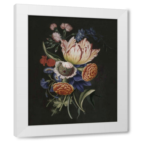 Dramatic Bouquet II White Modern Wood Framed Art Print by Unknown