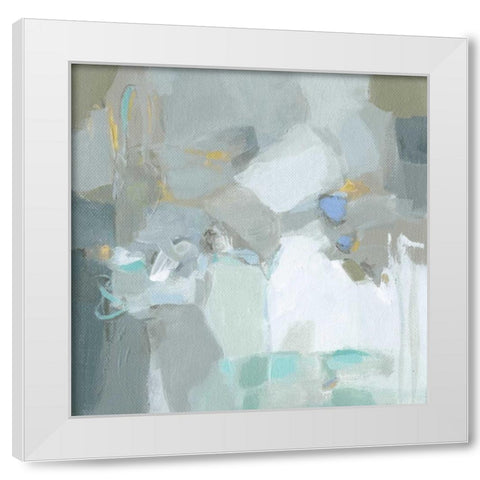 Frosted Flakes White Modern Wood Framed Art Print by Long, Christina