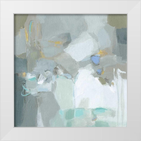 Frosted Flakes White Modern Wood Framed Art Print by Long, Christina