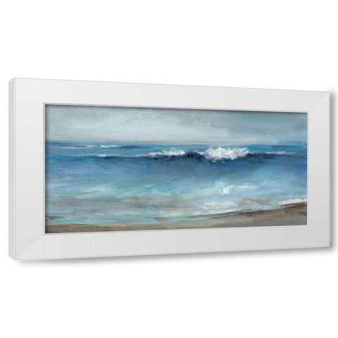 Coastal Breeze White Modern Wood Framed Art Print by Long, Christina