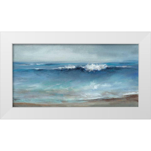 Coastal Breeze White Modern Wood Framed Art Print by Long, Christina