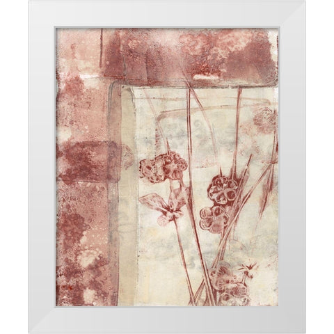 Framed Blossoms I White Modern Wood Framed Art Print by Goldberger, Jennifer