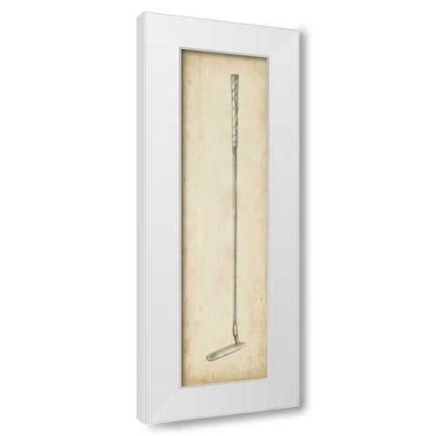 Vintage Golf Clubs I White Modern Wood Framed Art Print by Harper, Ethan