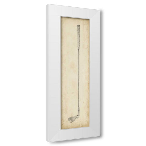 Vintage Golf Clubs III White Modern Wood Framed Art Print by Harper, Ethan