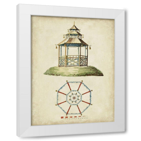 Garden Follies II White Modern Wood Framed Art Print by Vision Studio