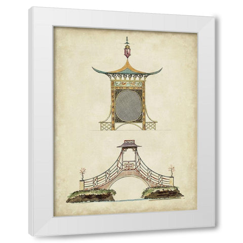 Garden Follies III White Modern Wood Framed Art Print by Vision Studio