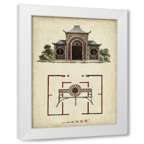 Garden Follies IV White Modern Wood Framed Art Print by Vision Studio