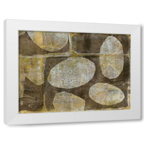 River Rock I White Modern Wood Framed Art Print by Goldberger, Jennifer