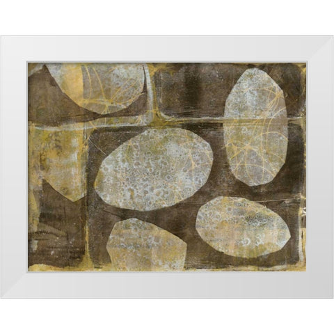 River Rock I White Modern Wood Framed Art Print by Goldberger, Jennifer