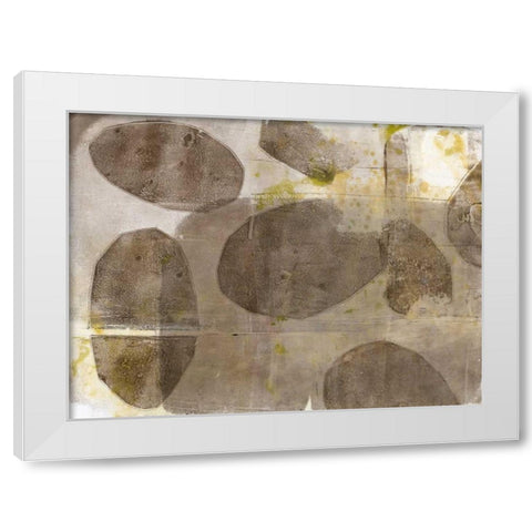 River Rock II White Modern Wood Framed Art Print by Goldberger, Jennifer