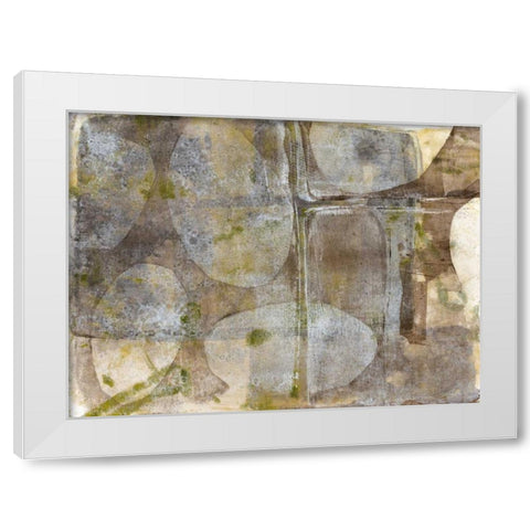 River Rock III White Modern Wood Framed Art Print by Goldberger, Jennifer