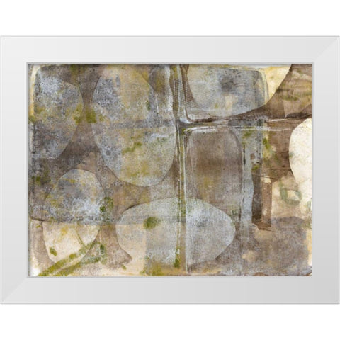 River Rock III White Modern Wood Framed Art Print by Goldberger, Jennifer