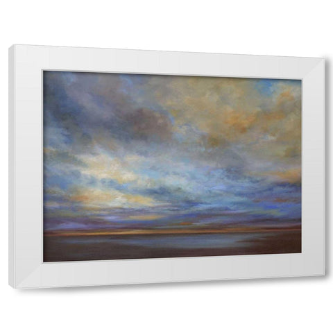 Coastal Clouds I White Modern Wood Framed Art Print by Finch, Sheila