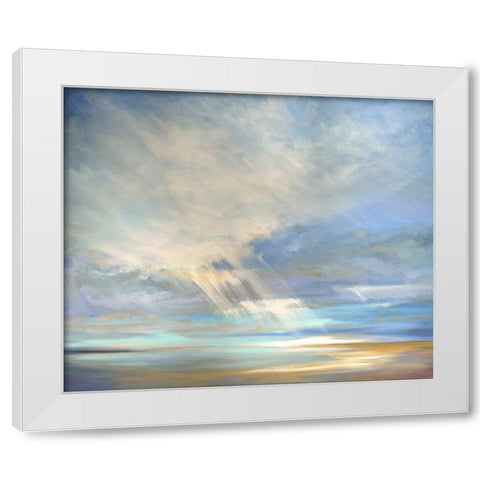 Heavenly Light II White Modern Wood Framed Art Print by Finch, Sheila