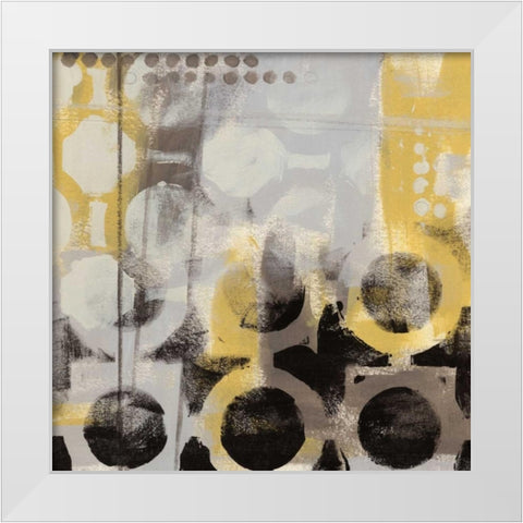 Circular Progression II White Modern Wood Framed Art Print by Vess, June Erica