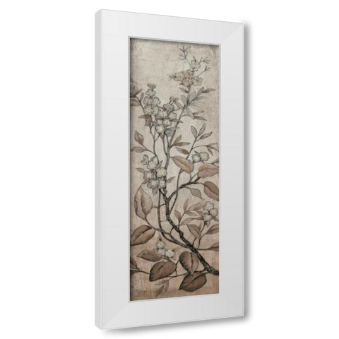 Branch and Blossoms I White Modern Wood Framed Art Print by OToole, Tim