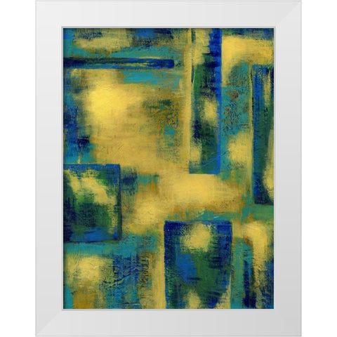 Unconditional II White Modern Wood Framed Art Print by Stramel, Renee W.