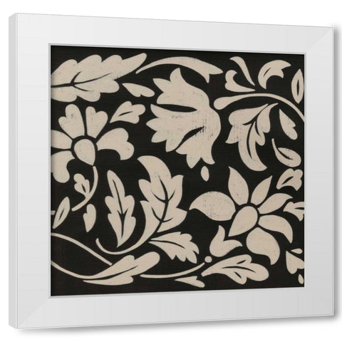 Ginter Charcoal III White Modern Wood Framed Art Print by Zarris, Chariklia