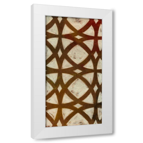 Circle Overlay I White Modern Wood Framed Art Print by Meagher, Megan