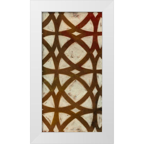 Circle Overlay I White Modern Wood Framed Art Print by Meagher, Megan