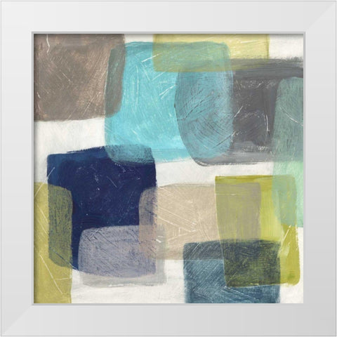 Transparency I White Modern Wood Framed Art Print by Meagher, Megan