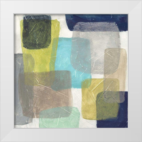 Transparency II White Modern Wood Framed Art Print by Meagher, Megan