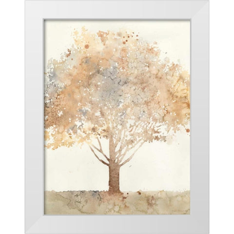 Chloes Tree I White Modern Wood Framed Art Print by Meagher, Megan