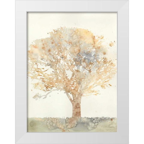 Chloes Tree II White Modern Wood Framed Art Print by Meagher, Megan