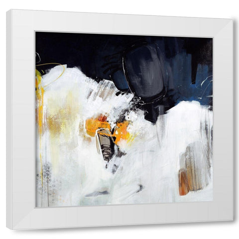 Expel II White Modern Wood Framed Art Print by Edmunds, Sydney