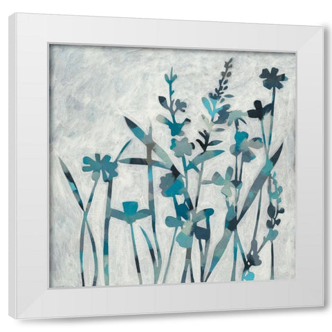 Twilight Garden I White Modern Wood Framed Art Print by Zarris, Chariklia