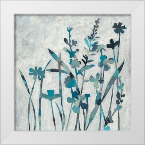 Twilight Garden I White Modern Wood Framed Art Print by Zarris, Chariklia