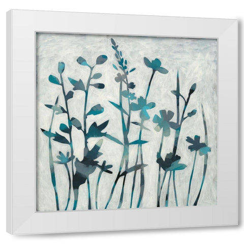 Twilight Garden II White Modern Wood Framed Art Print by Zarris, Chariklia