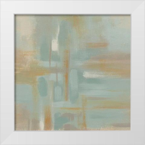 Mirage I White Modern Wood Framed Art Print by Vess, June Erica