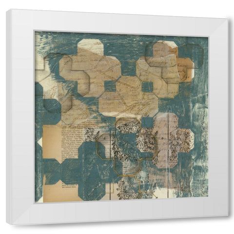 Deconstructed Quatrefoil II White Modern Wood Framed Art Print by Goldberger, Jennifer