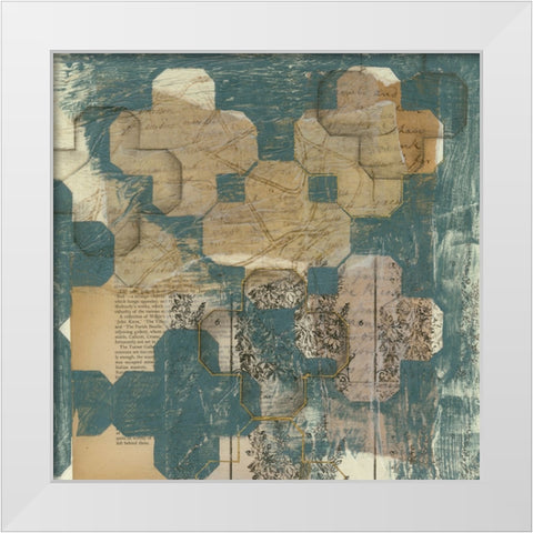 Deconstructed Quatrefoil II White Modern Wood Framed Art Print by Goldberger, Jennifer