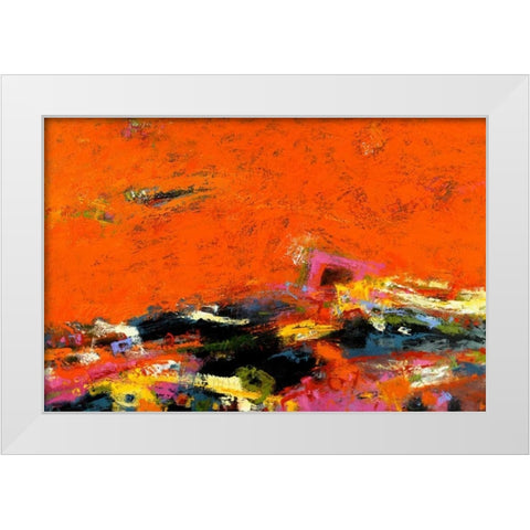 Jubilation White Modern Wood Framed Art Print by Bothne, Janet