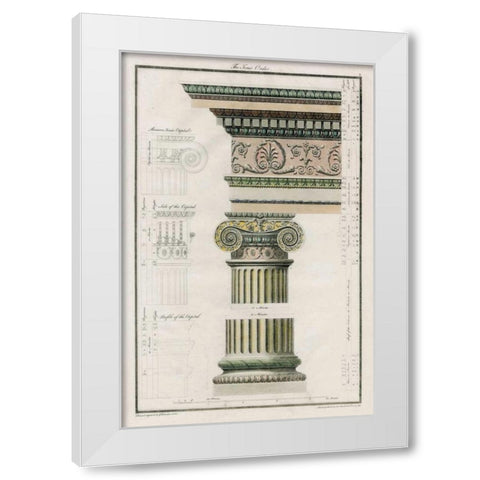 The Iconic Order White Modern Wood Framed Art Print by Richardson