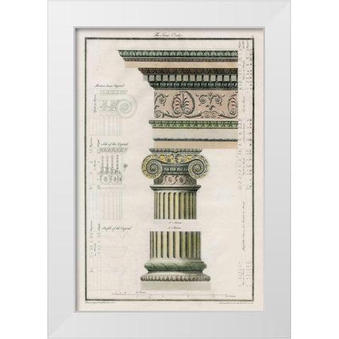 The Iconic Order White Modern Wood Framed Art Print by Richardson