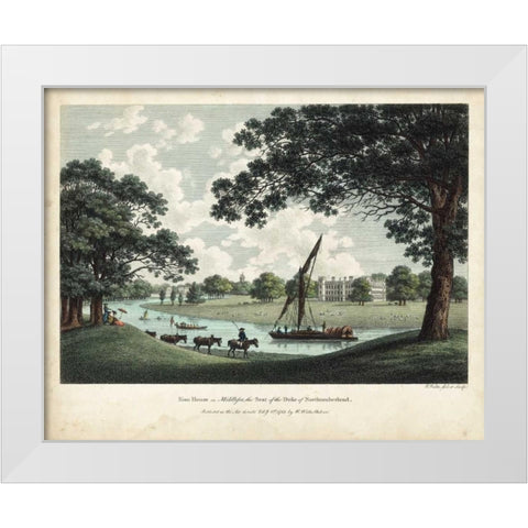 Watts Views VII White Modern Wood Framed Art Print by Watts, W.