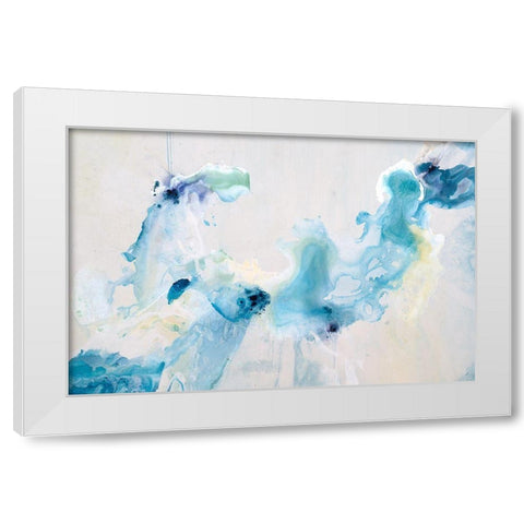 Gentle Breeze White Modern Wood Framed Art Print by Taylor, Kari