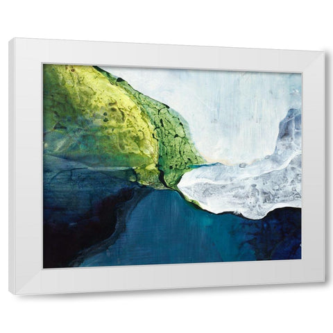 Earthy Collision White Modern Wood Framed Art Print by Taylor, Kari