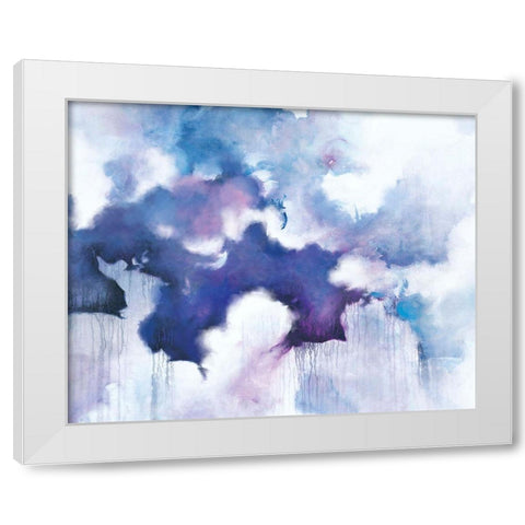 Acquiesce White Modern Wood Framed Art Print by Circle Art Group